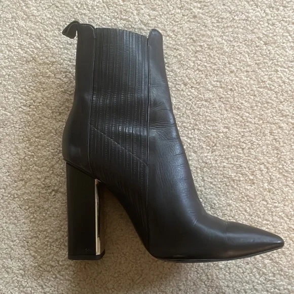 ALLSAINTS Chelsea Black Leather Boots size 40 9 - Picture 5 of 13